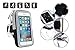 JULAM SWEET-366 Sports Armband for iPhone 7/6S/6 Plus/Samsung Galaxy S8/S7/S6/S5 Edge Plus Cell Phone Case, Sweat Proof Adjustable Running Arm Bag Zipper Pouch with Key Holder Wallet Card Slot - Black