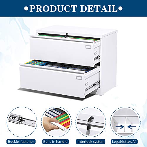 2 Drawer Lateral File Locking Lateral Filing with
