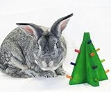 Standing Christmas Tree House Rabbit Toy