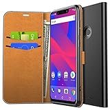 Yocktec Case for BLU VIVO XL4, Ultra Slim Premium PU Leather Flip Wallet Case with Card Pockets and Kickstand Feature for BLU VIVO XL4 Smartphone (Black)
