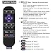 Gvirtue Replacement Remote Control for Roku Models: Roku 1, Roku 2(HD, XD, XS), Roku 3, Roku LT, HD, XD, XDS, Roku N1, Roku Express, Roku Express+ (Remote)