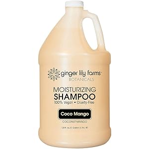 Ginger Lily Farms Botanicals Coco Mango Moisturizing Shampoo, 100% Vegan, Paraben, Sulfate, Phosphate, Gluten and Cruelty-Free, 1 Gallon