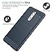 Nokia 8 Case, MoKo Flexible TPU Bumper Slim Fit Case Carbon Fiber Design Lightweight Shockproof Back Cover for Nokia 8 (2017) ONLY, INDIGO