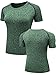 Neleus Women's 3 Pack Activewear Compression Workout Shirt,8015,Blue,Green,Purple,US XL,EU 2XL
