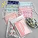 40 Pcs Cute Print Children's Disposable 3 Layer Non-woven Fabric Earloop Face Mask Flu Masks Surgical Dust Filter Mouth Cover for Girls Kids Children(Random Color)