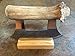 Alaskan Cultured Antler Ulu Knife and Stand