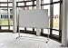 LUXOR Mobile Dry Erase Double-Sided Magnetic Whiteboard with Aluminum Frame and Stand - 72