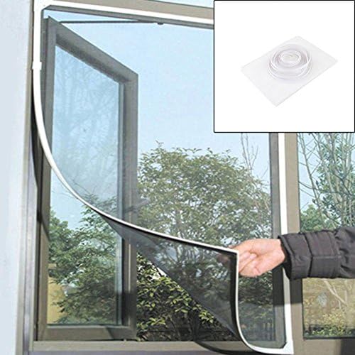 Teabelle Self Adhesive DIY Window Mosquito Screens Protector Insect Bug Mesh Screen Default