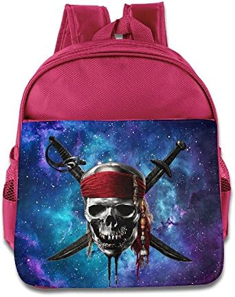 Caribbean Skull Pirates Logo Student Backpack School Bag Print Backpack For School Shoulder Daypack Handbag