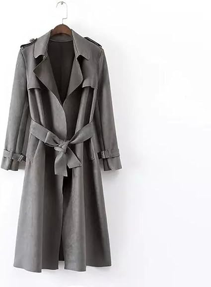 trench en daim femme