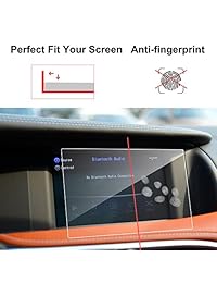 LFOTPP 2016-2017 Infiniti QX30 QX50 Protector de pantalla de navegación para automóvil de 7 pulgadas, [9H] Protector de pantalla táctil central de tablero de vidrio templado Antirayado Alta claridad