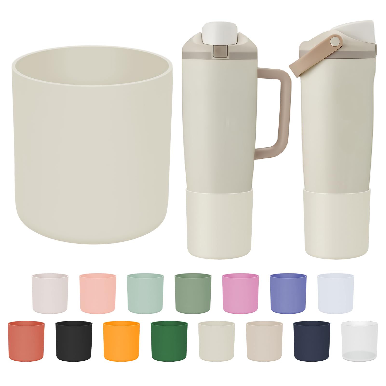 Photo 1 of Silicone Higher Boot Compatible with Owala 30oz & 40oz FreeSip Sway Bottles & Tumblers, Large Protection Anti-slip Bottom Cover Sleeve for Freesip Sway Tumbler and Bottle