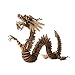 Paper Maker 3D Jigsaw Puzzle Dragon DIY Craft Gifts Home Decoration (Small, Brown)