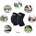 REEHUT Protective Knee Pads (1 Pair) - Sponge, High Elastic, Collision Avoidance Kneepads for Outdoor Sports (Thick, Black)