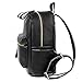 Women Backpack Purse PU Leather Simple Design Casual Daypack Fashion School Backpack for Girls Black