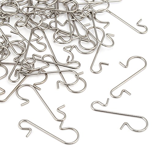 Naler Ornament Hooks Stainless Steel S-Shaped Hangers for Christmas Decorations 120 Pack - Thumbnail 6
