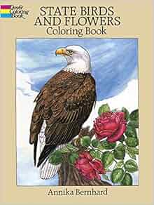 State Birds and Flowers Coloring Book: Annika Bernhard ...