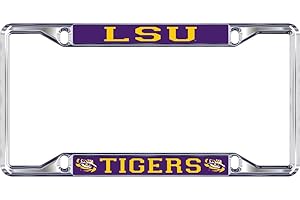 ELITE FAN SHOP NCAA License Plate Frame Silver