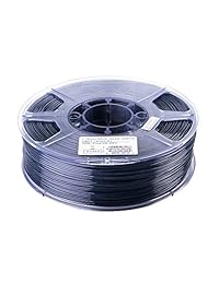 Filamento eSUN 3D de 0.069 in PETG semitransparente gris 1 kg (2,2 lb), Filamento de impresora 3D PETG, cristal gris de 0.069 in