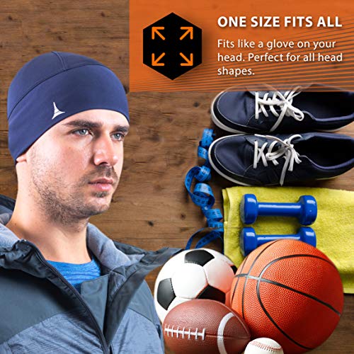 French Fitness Revolution Helmet Liner Skull Cap Beanie. Ultimate Thermal Retention and Performance Moisture Wicking. Fits Under Helmets