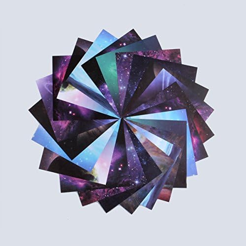 140 Sheets Origami Paper,Beautiful Sky Multicolor Square Craft Folding Paper,10 Different Patterns