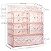ZHIAI Acrylic Cosmetic Storage Drawers and Jewelry Box, 7 Drawers, Clear, Unisex