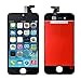 WEELPOWER Black LCD Display Replacement Screen Digitizer Touch Screen Assembly for iPhone 4S with Repair Tool(Black)