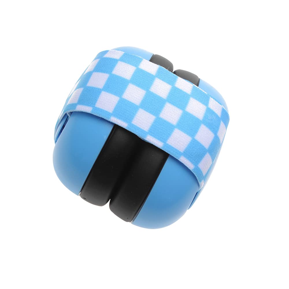 Gobesty Baby Ear Defenders, Noise Cancelling Ear Muffs, 6-12 Months, Adjustable Headband, Blue