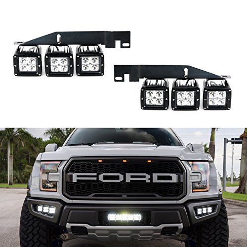iJDMTOY 70-247-White 6000K White Off-Road LED Light (2017 2018 and up Ford Raptor)