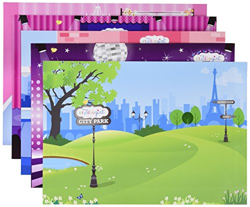 Kole ImportsMy Studio Girl Sticker Scene Sheets Set, Multicolored