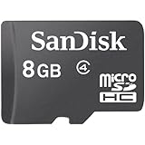 Sandisk Flash Memory Card - 8 GB - MicroSDHC, Black (SDSDQM-008G-B35)