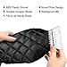 MATCC 2 Pack Ice Scraper Mitt Windshield Snow Scrapers with Waterproof Snow Remover Glove Lined of Thick Fleece Black