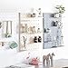 DOFYWARE Decorative Pegboard Wall Organizer, Plastic Hanging Shelves DIY Makeup Organizer Holder Hat Rack for Bookshelf Key Coffee Mug Pictures Kids Room Bedroom Kitchen