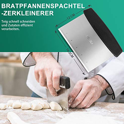 BBQ Grill Tool Set, BBQ Accessories in Storage Case, Barbecue Grilling Utensils for Flat Top Cooking Tailgating, Upgraded Fish Spatula & Scraper