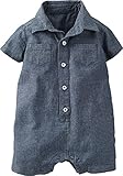 Carters Chambray Romper Boy