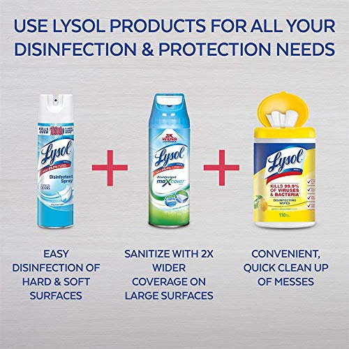 Lysol Lemon.2CN Disinfectant Spray, Lemon Breeze, 38oz (2X19oz