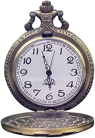 SYOSI Vintage Flip Pocket Watch, Retro Quartz Pocket Watch  display picture 1