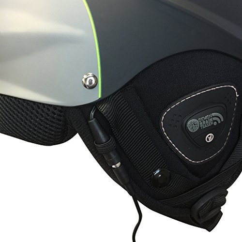 demon phantom ski snowboard helmet with audio Snow Mips White L Front and rear vents — Keep you cool ▷ Зимний шлем DEMON Phantom