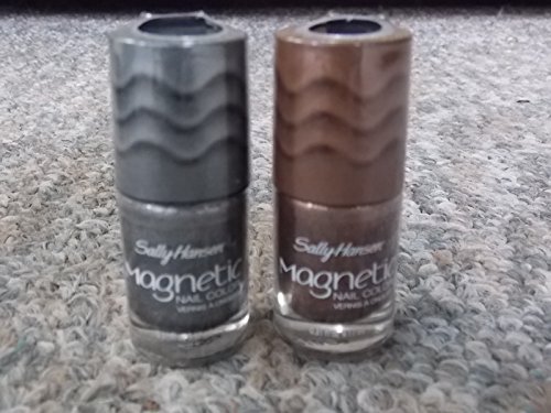 Set of 2 Sally Hansen Magnetic Nail Color (Golden Conduct & Silver Elements)