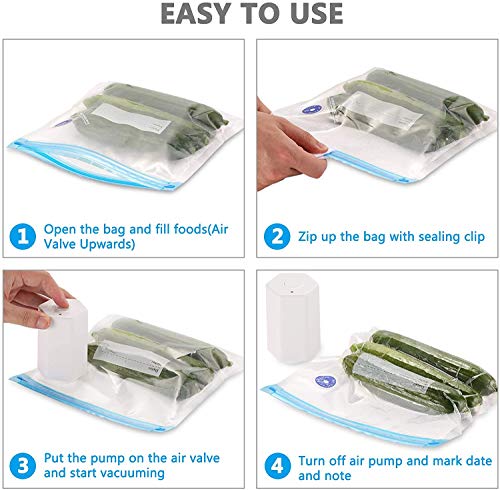 Veelink Lebensmittel Vakuumierer, Handheld Cordless Vakuumiergerät Versiegelung aufbewahren zum Sous-Vide-Kochen und zur… – Bild 5