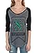 Harry Potter Slytherin House Crest Flag Juniors 3/4 Sleeve Raglan T-Shirt (Medium)