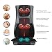 Naipo Back Massager Shiatsu Massage Chair Cushion Electric Seat Pad with Soothing Heat, Deep Kneading, Rolling, Vibration, Air Compression to Relieve Neck Shoulder Waist Back Pain