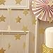 Ginger Ray Pastel Perfection Sparkling Star Garland Bunting for Weddings or Parties, Gold