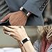 Fitbit Charge 2 Bands, Benuo Genuine Leather Replacements, Premium Wristbands with Sturdy Adapter and Metal Buckle for Fitbit Charge 2 (Brown)
