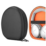 Geekria UltraShell Headphone Case for Bose QC15, QC35 II, QC25,  Protective Hard Shell Travel Carrying QuietComfort Headphones Case with Room for Accessorie