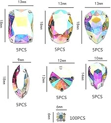 130 pcs (30 Regular +100 Small) Mixed Sew on