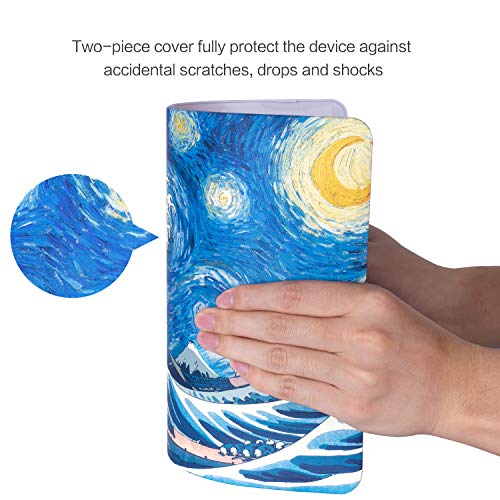 MacBook Air 13 Inch Case, TeenGrow Oil Paintings Rubberized Plastic Hard Protective Laptop Case Shell for Mac Air 13" (Model: A1369/A1466), The Great Wave