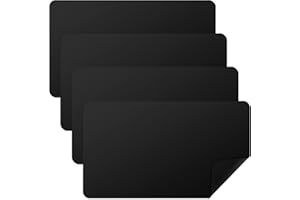 ECALLY 4 Pcs Card Game Mats 24 x 14 Inch Playmat Table Smooth Playing Card Mat for TCG, Gameplay(Black)