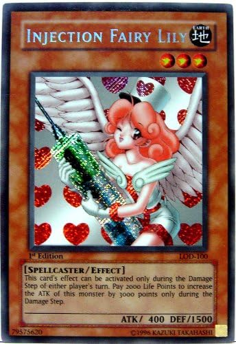 Amazon 遊戯王 英語版 お注射天使リリー ハートver Lod 100 1st Injection Fairy Lily シークレットレア おもちゃ おもちゃ