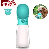 Portable Hundetrinkflasche 600ml - Auslaufsicher Mit Trinknapf - Für Unterwegs